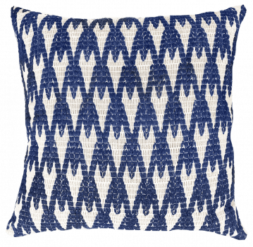 Almofada Croche Tramado Decortextil 52x52 - Azul 2