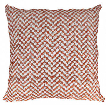Almofada Croche Tramado Decortextil 52x52 - Laranja 4