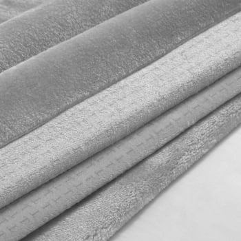 Cobertor Casal Trussardi 100% Microfibra Aveludado Piemontesi Platino Bege